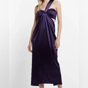 🆕 Express Purple Satin Dress size small